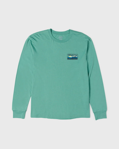 Billabong Men's Range Adventure Division Premium Long Sleeve Knit T-Shirt - Jade
