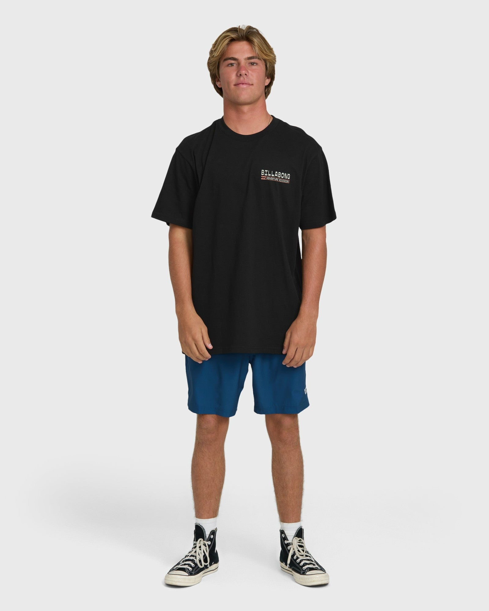 Billabong Men's A\/Div Agave Premium Short Sleeve Cotton T-Shirt - Black