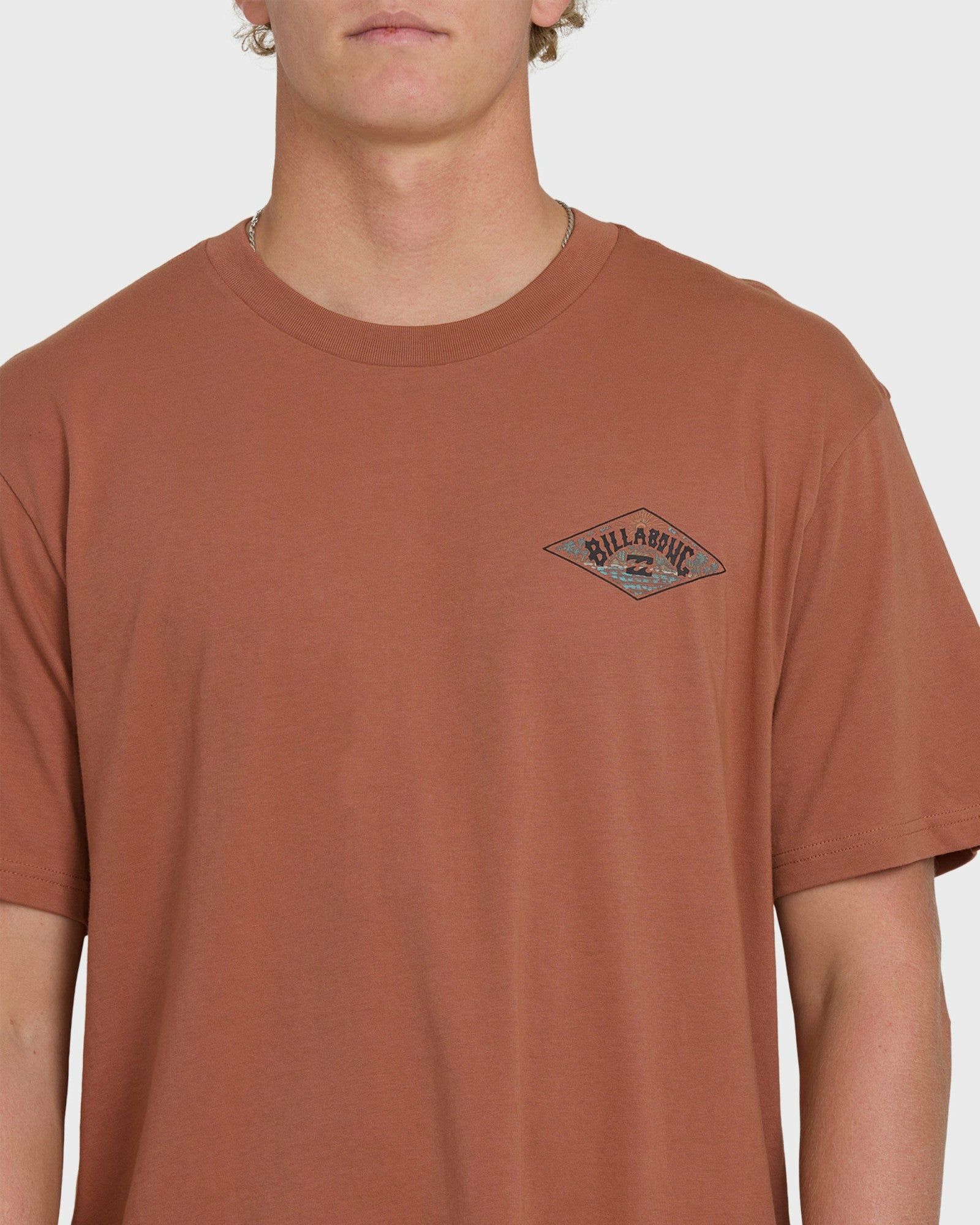 Billabong Men's A\/Div Arch Premium Short Sleeve Knit T-Shirt - Cedar Wood