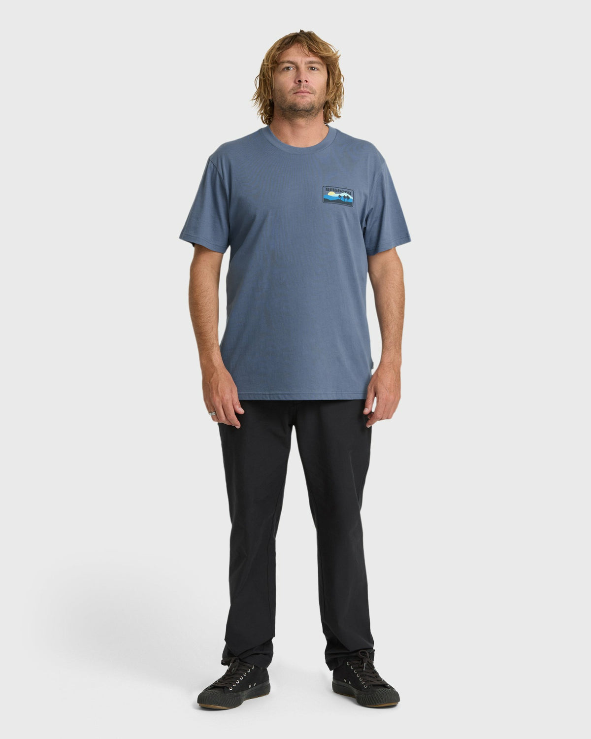 Billabong Men's Adventure Division Range Premium Short Sleeve Knit T-Shirt - China Blue