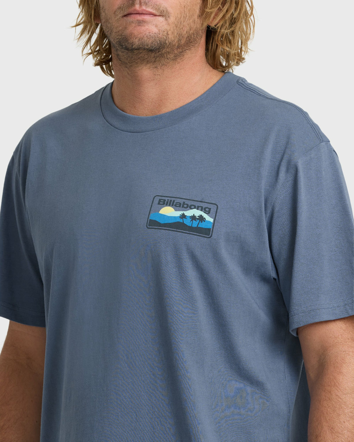 Billabong Men's Adventure Division Range Premium Short Sleeve Knit T-Shirt - China Blue