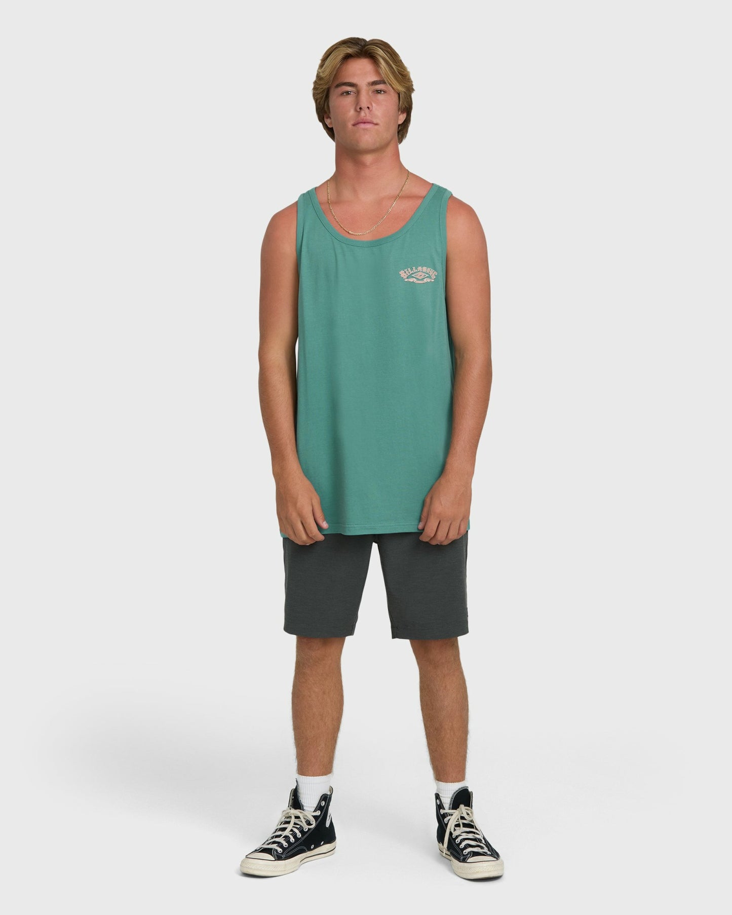 Billabong Men's Heritage Arch Premium Tank Top - Deep Sea