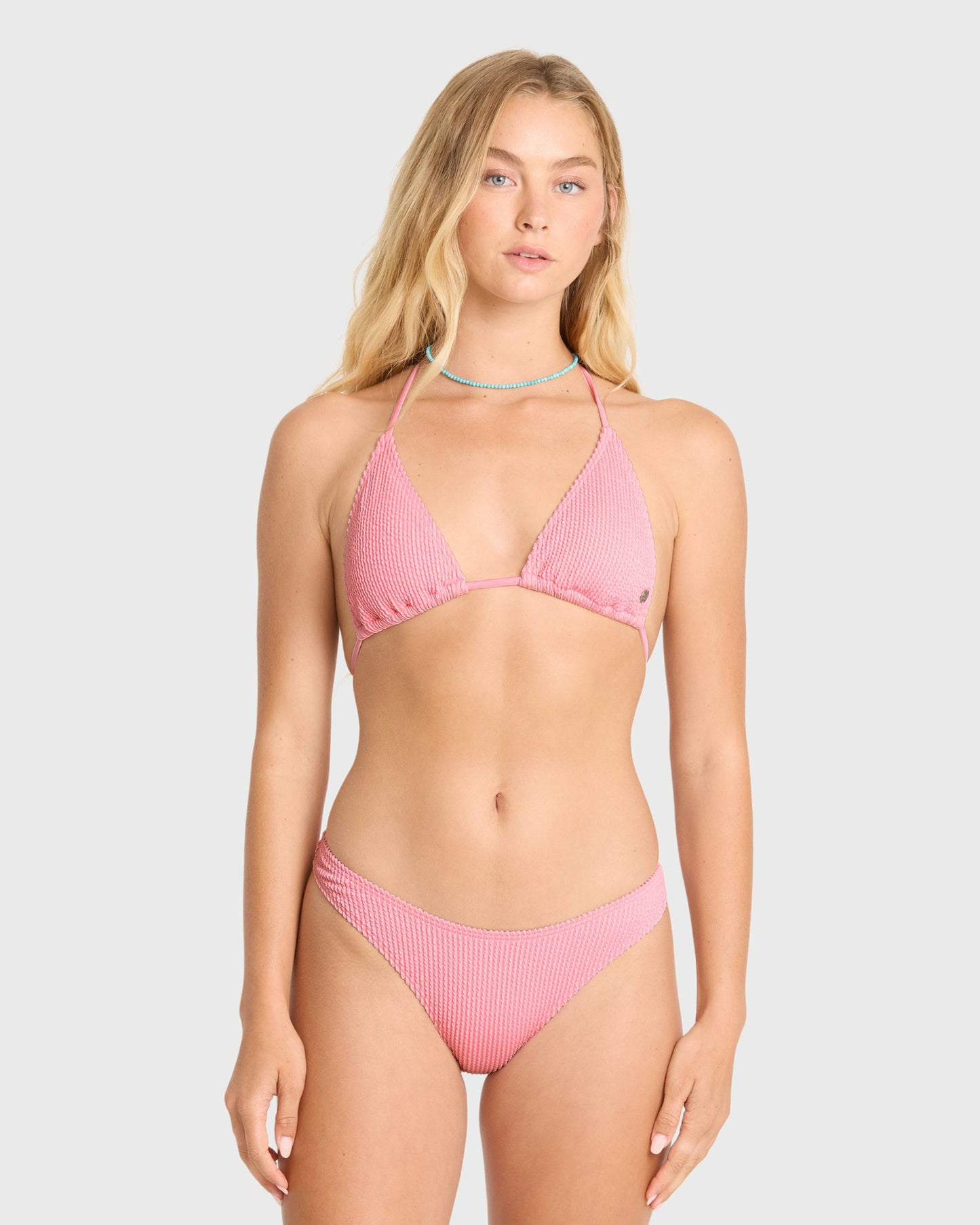 Billabong Women's Summer High Remi Triangle Bikini Top - Pink Sand