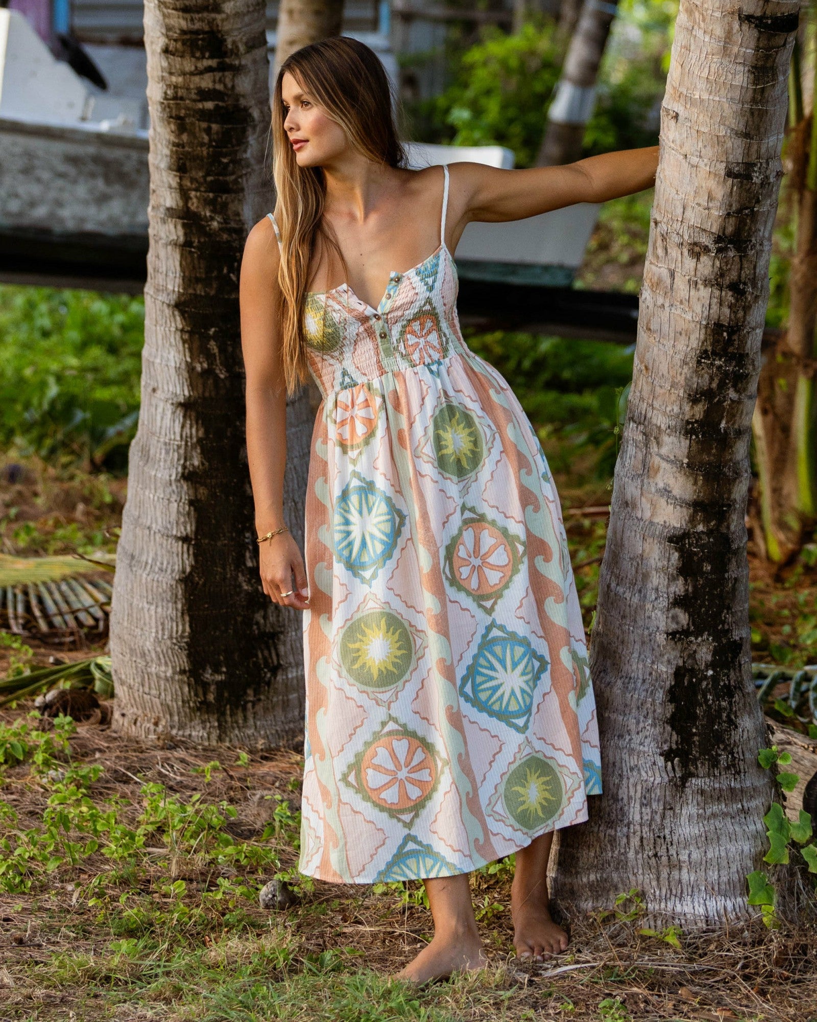 Billabong Women's Fever Dream Midi Dress - White Cap