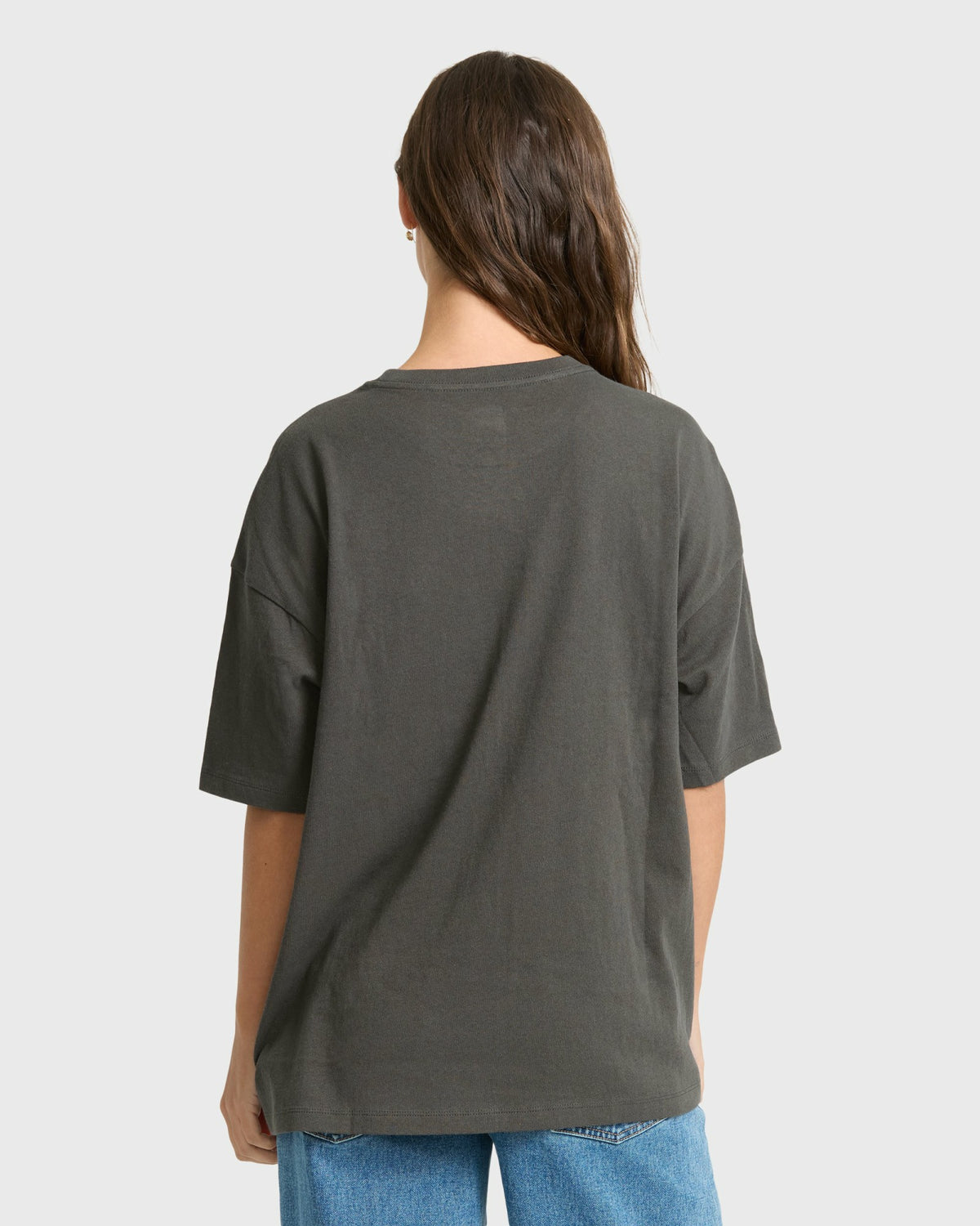 Billabong Women's Found in Paradise Short Sleeve Knit T-Shirt - Off Black