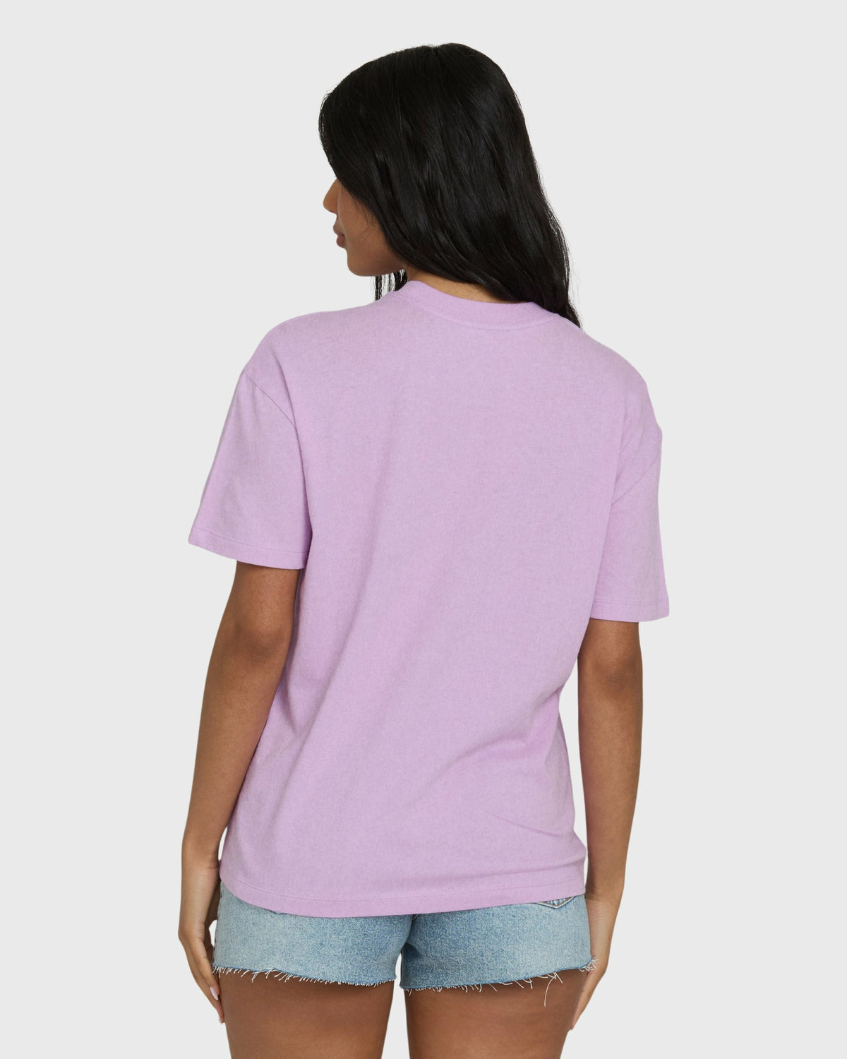 Billabong Women's Reach High Short Sleeve Knit Graphic T-Shirt - Vintage Violet