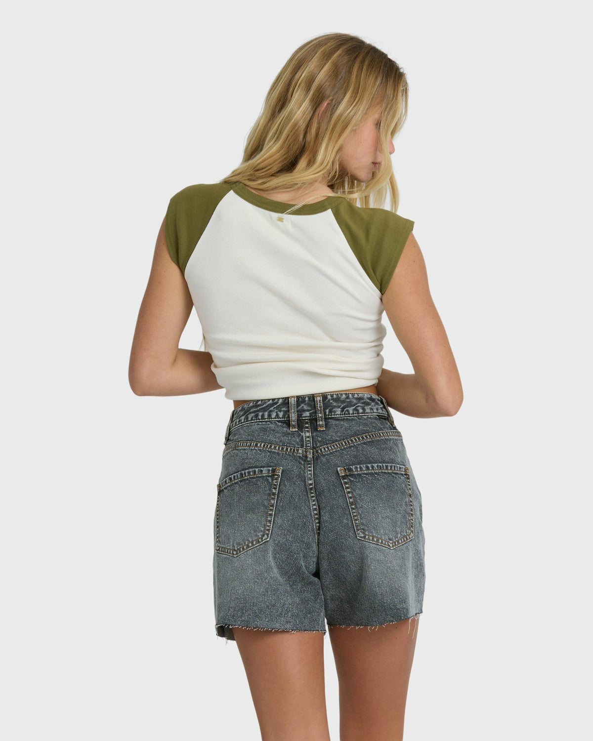 Billabong Women's Riley Cut-Off Denim Shorts - Black Water