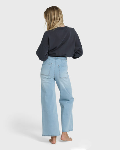Billabong Women's Free Fall High-Waist Denim Pants - Surf Spray