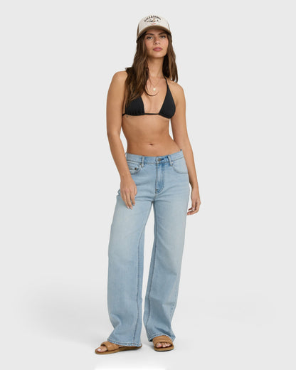 Billabong Women's Shifter Straight Leg Pants - Blue Glass