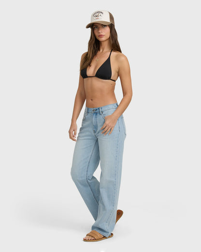 Billabong Women's Shifter Straight Leg Pants - Blue Glass