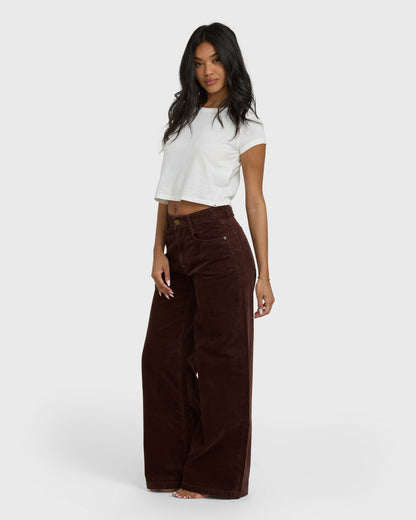 Billabong Women's Uncut Cordpants - Teak