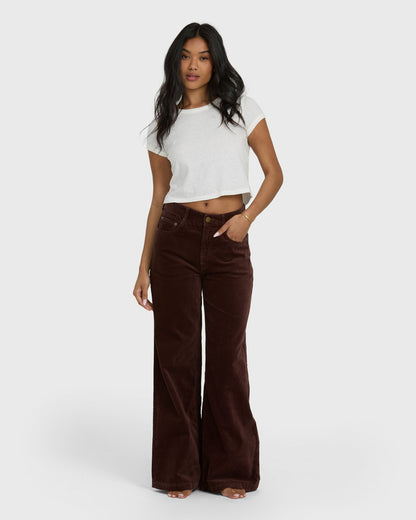 Billabong Women's Uncut Cordpants - Teak