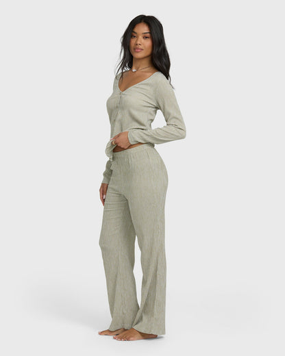 Billabong Women's Hot Check Knitpants - Martini Olive