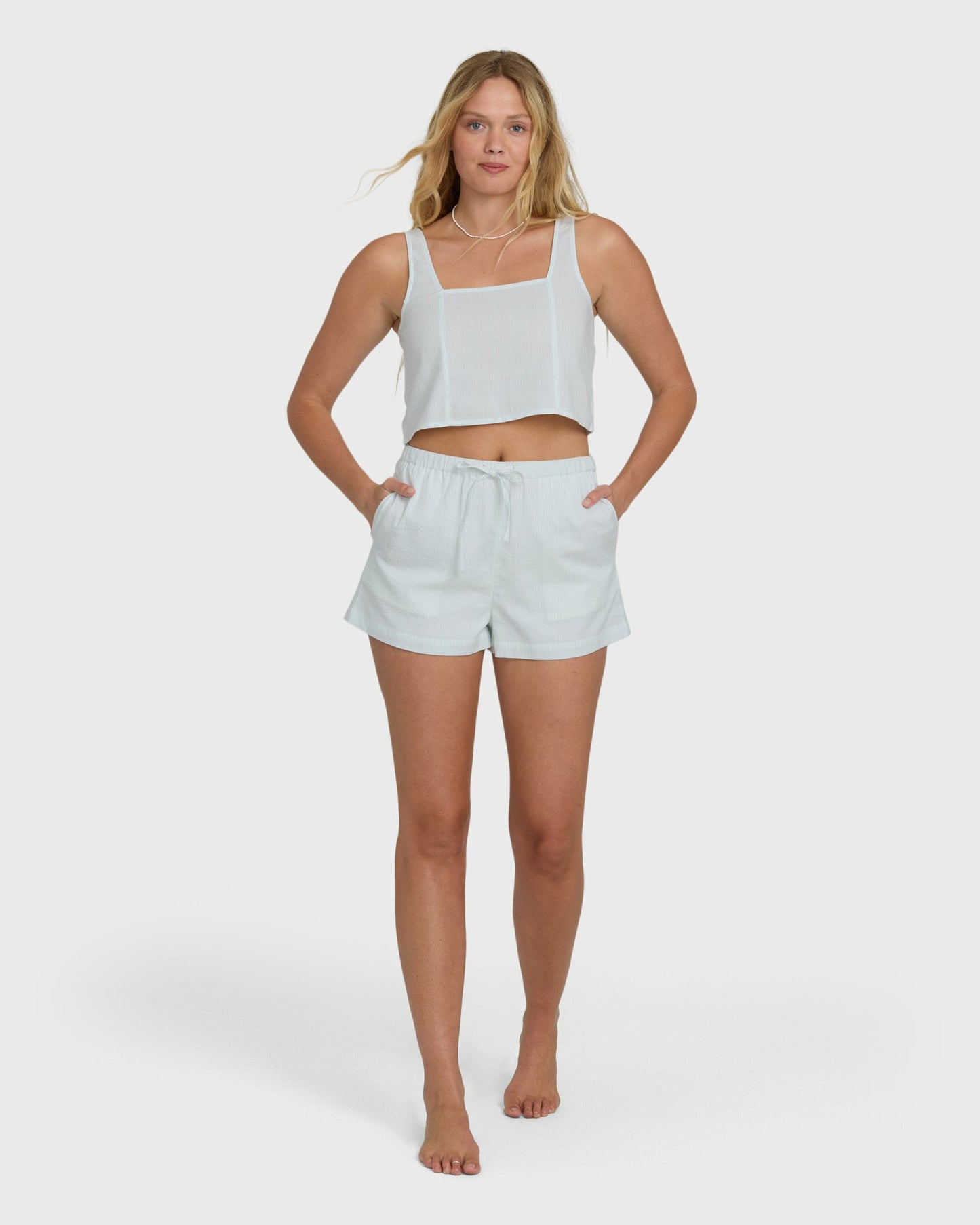 Billabong Women's Open Skies Woven Tank Top - Clearwater