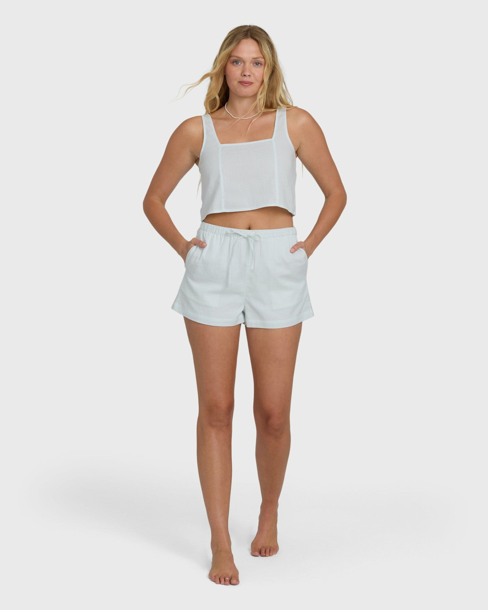 Billabong Women's Open Skies Woven Tank Top - Clearwater
