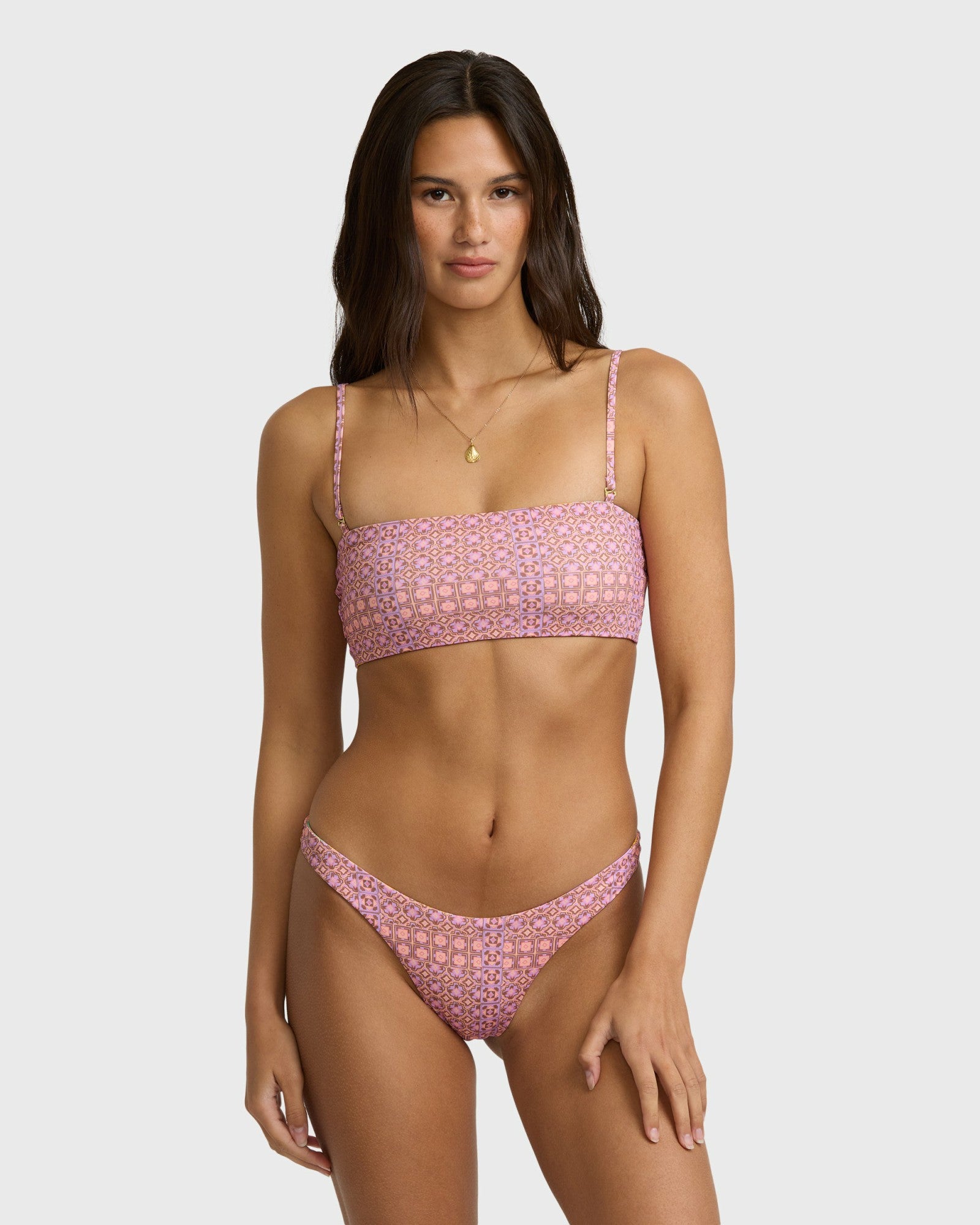 Billabong Women's Dreamy Daze Reversible Tiny Bikini Bottoms - Sweet Lilac