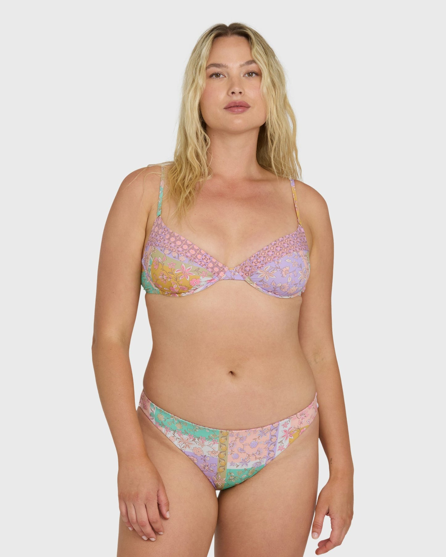 Billabong Women's Dreamy Daze Tropic Reversible Bikini Bottoms - Sweet Lilac