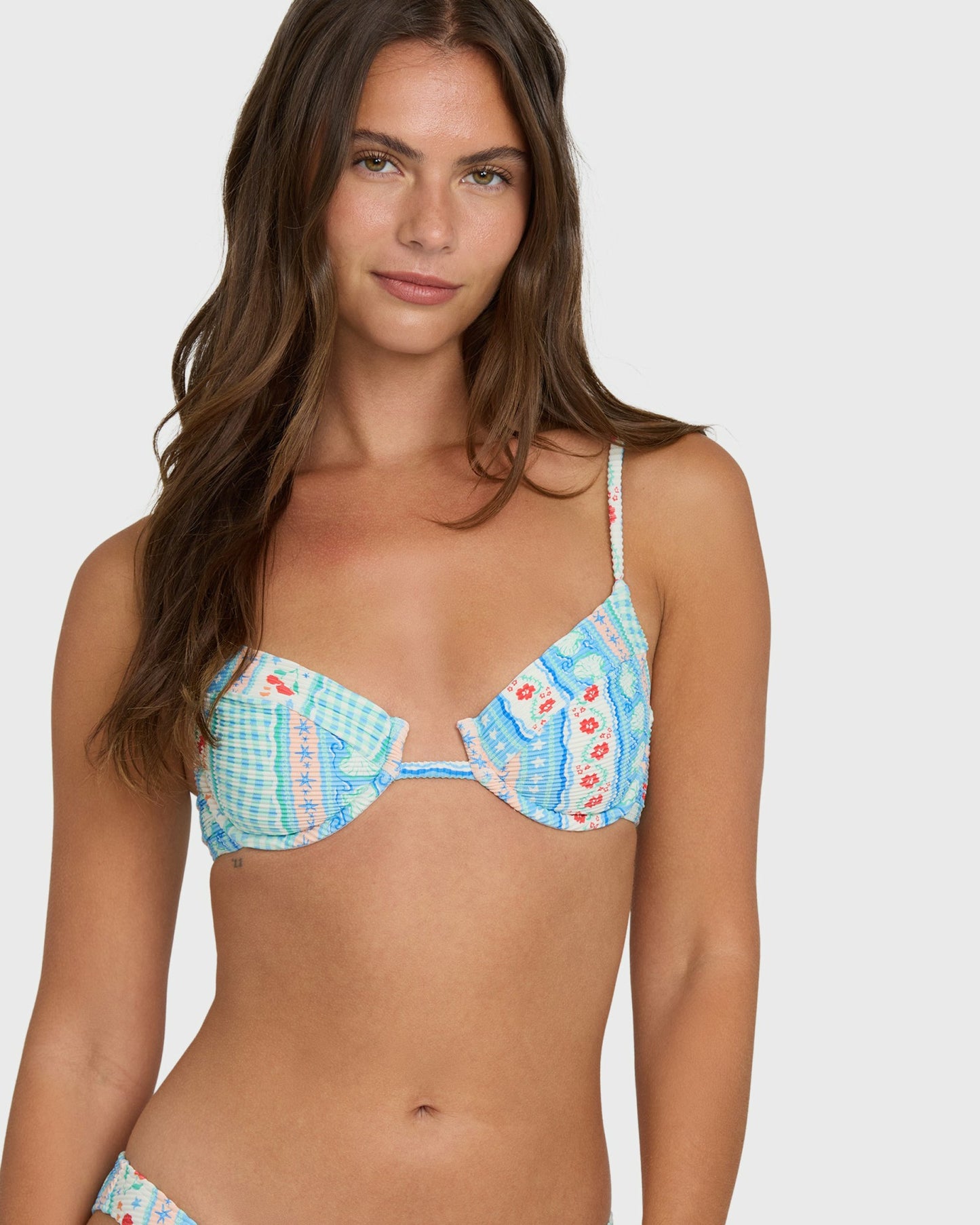 Billabong Women's Picnic Leah Underwire Bikini Top - Dream Blue
