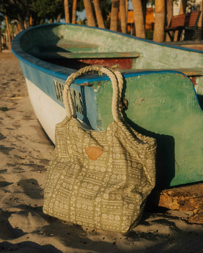 Billabong Women's Rope Tote Bag - Green Tea