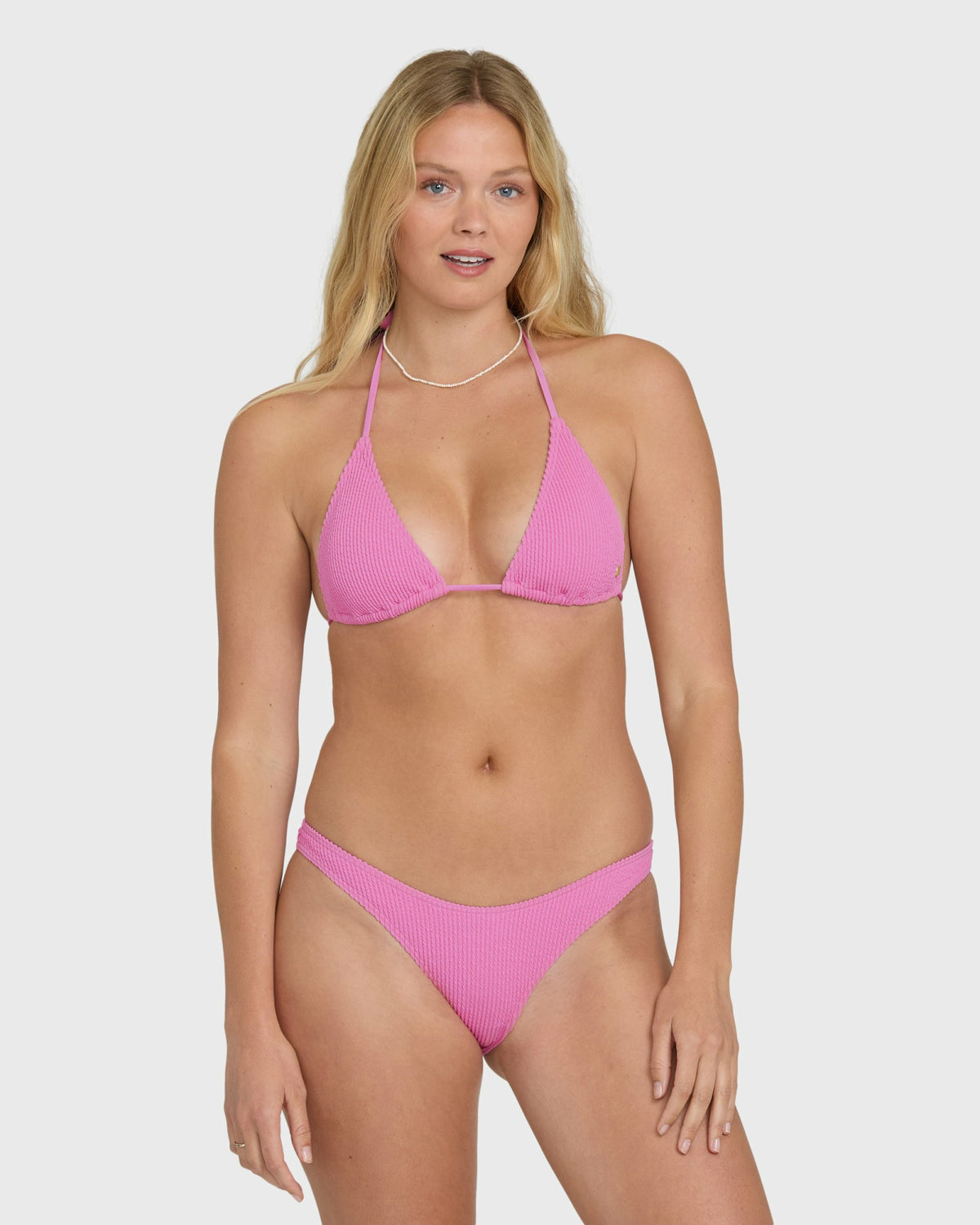 Billabong Women's Summer High Triangle Bikini Top - Party Pink