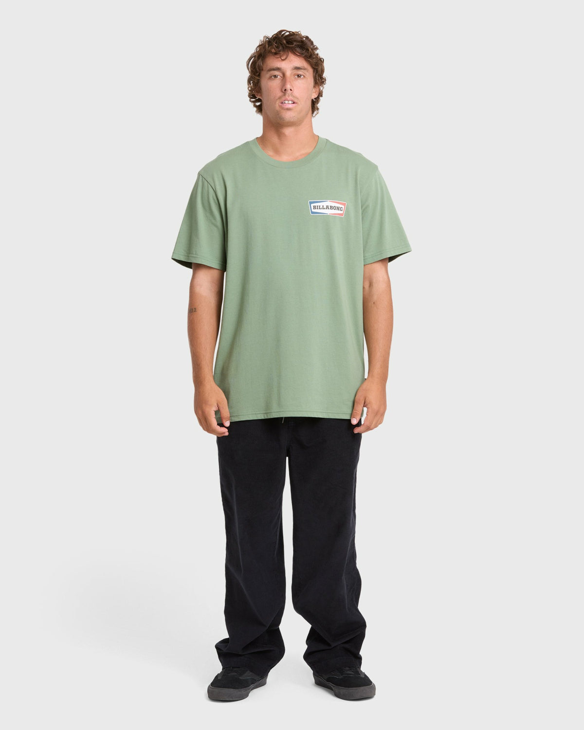 Billabong Men's Walled Premium Short Sleeve Knit T-Shirt - Hedge Green