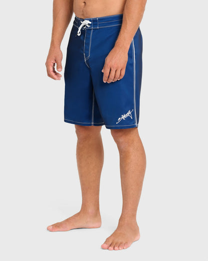 Billabong Men's Piped Pro 19\" Boardshorts - Dark Denim - Dark Denim