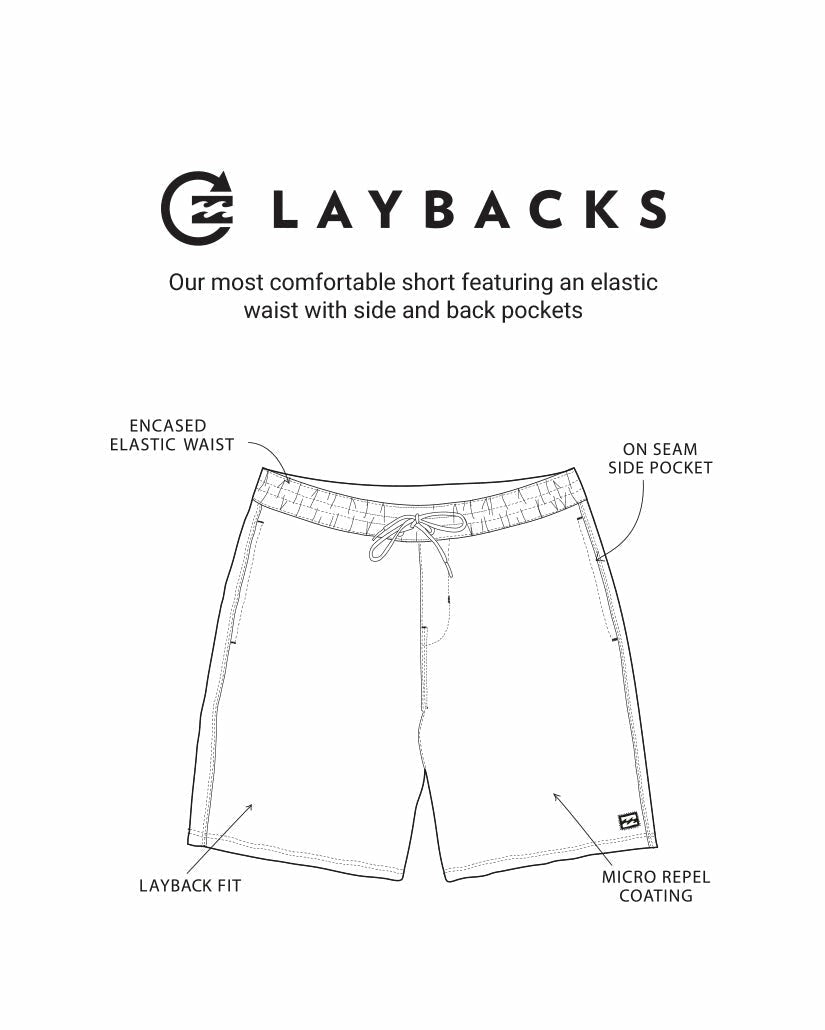 Billabong Men's All Day Laybacks 16\" Trunks - Black