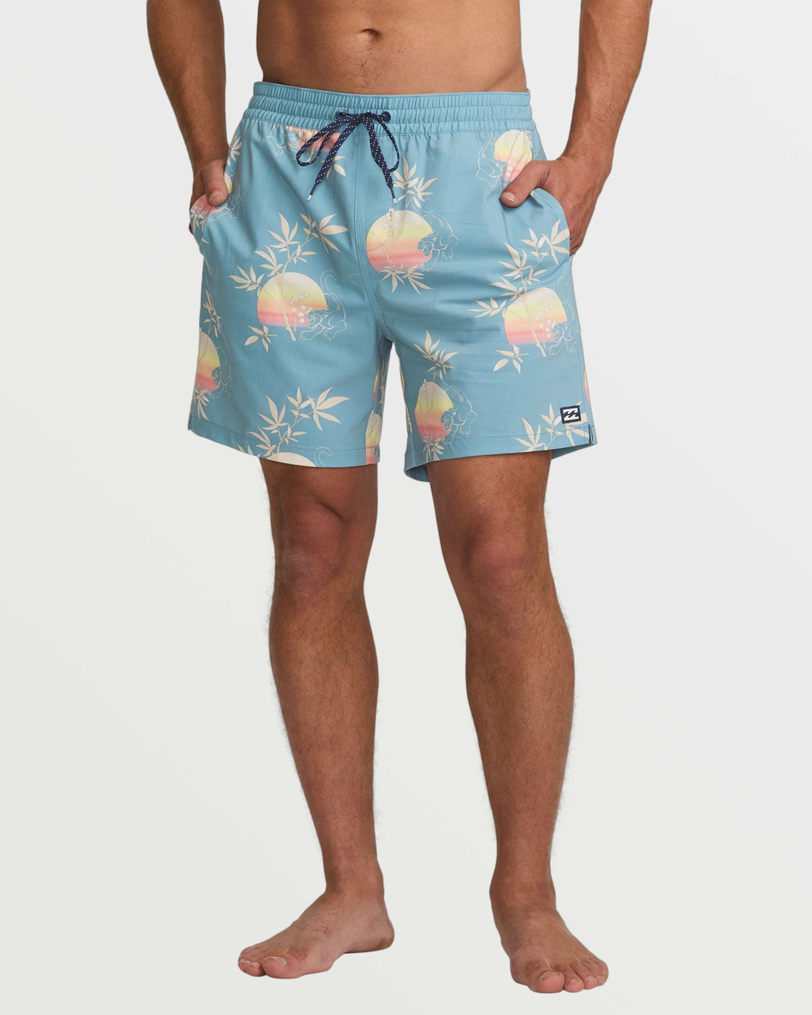 Billabong Men's Good Times Layback 16\" Trunks - Washed Blue