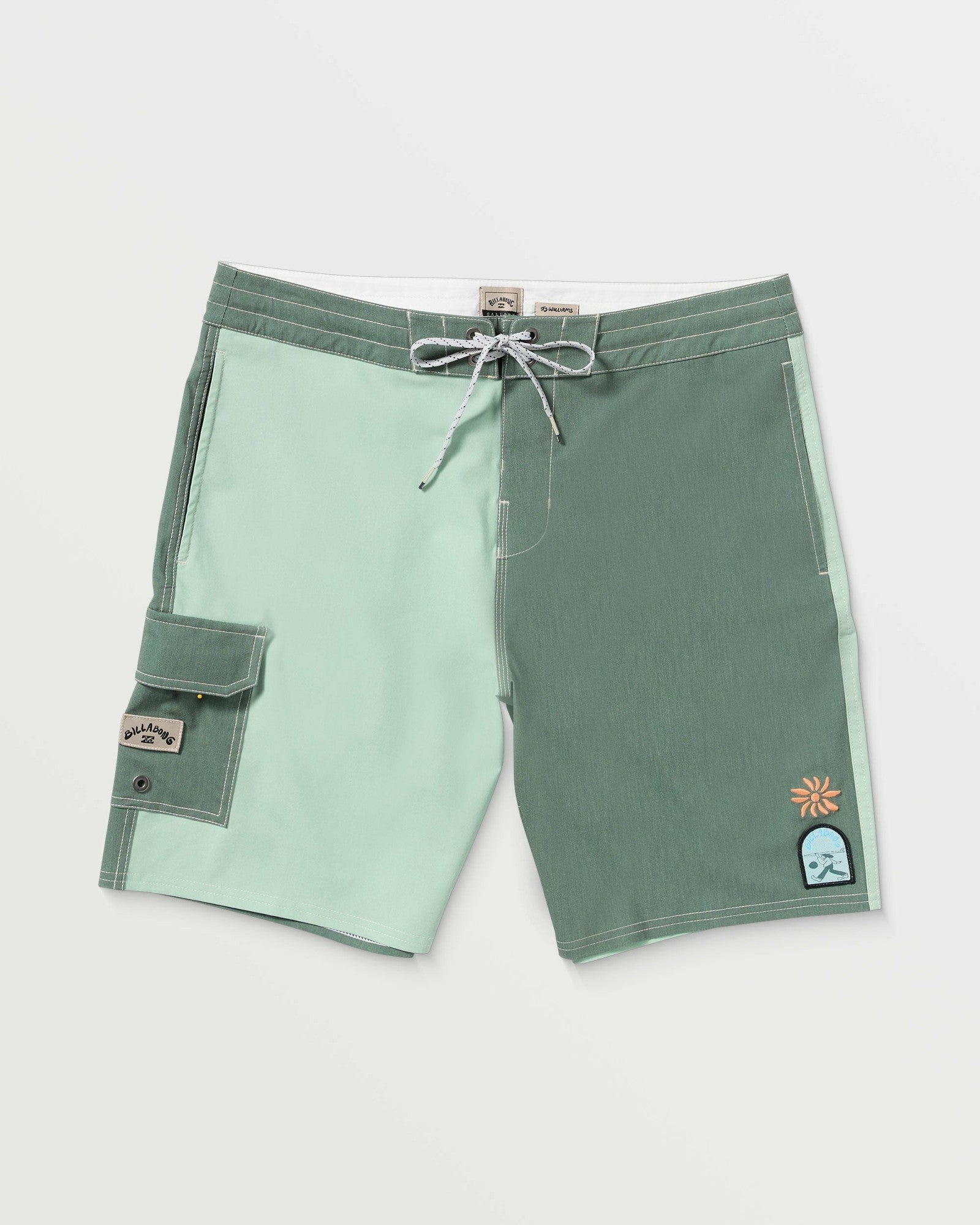 Billabong Men's Sunshine Lo Tide 19\" Boardshorts - Green Tea