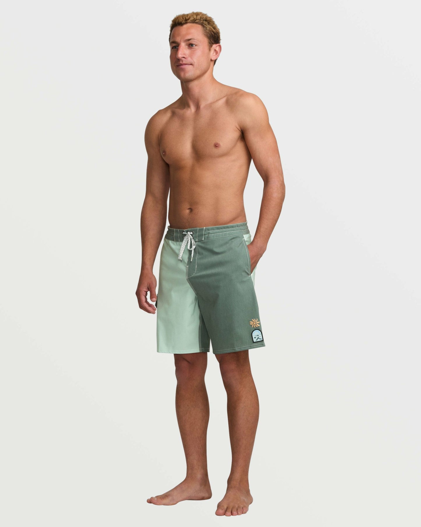 Billabong Men's Sunshine Lo Tide 19\" Boardshorts - Green Tea