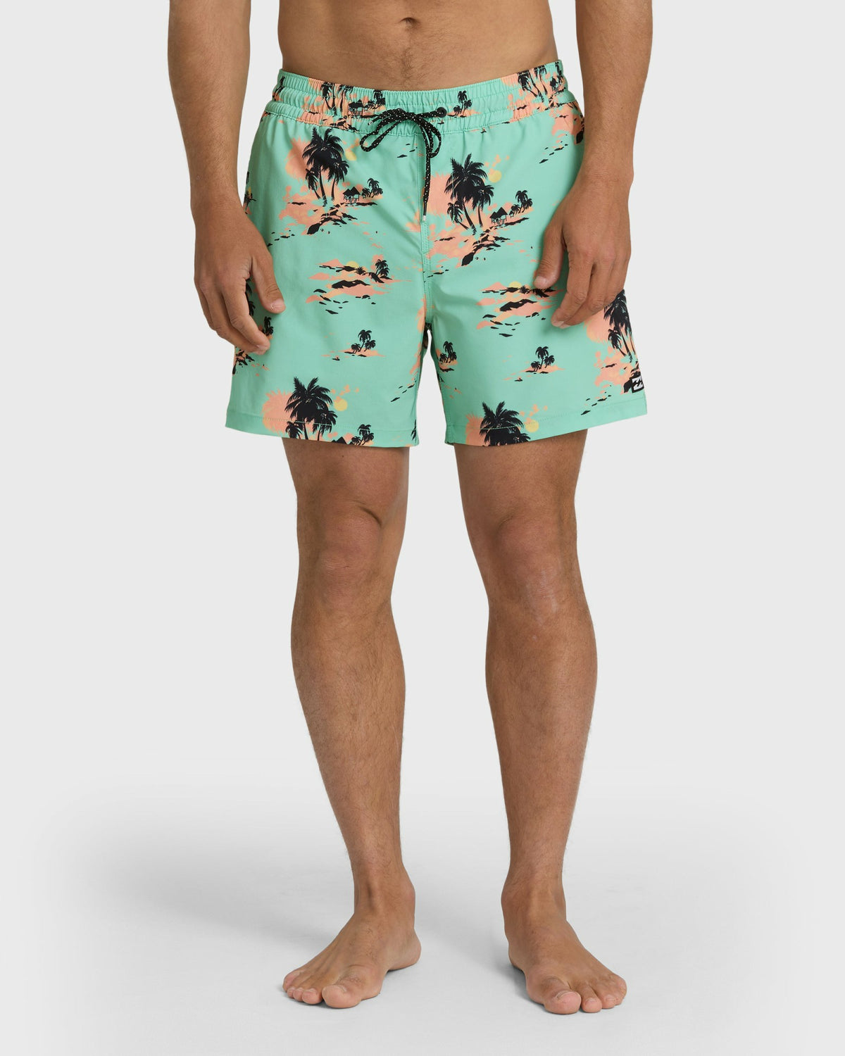 Billabong Men's Lineup Layback 16\" Trunks - Lime Green