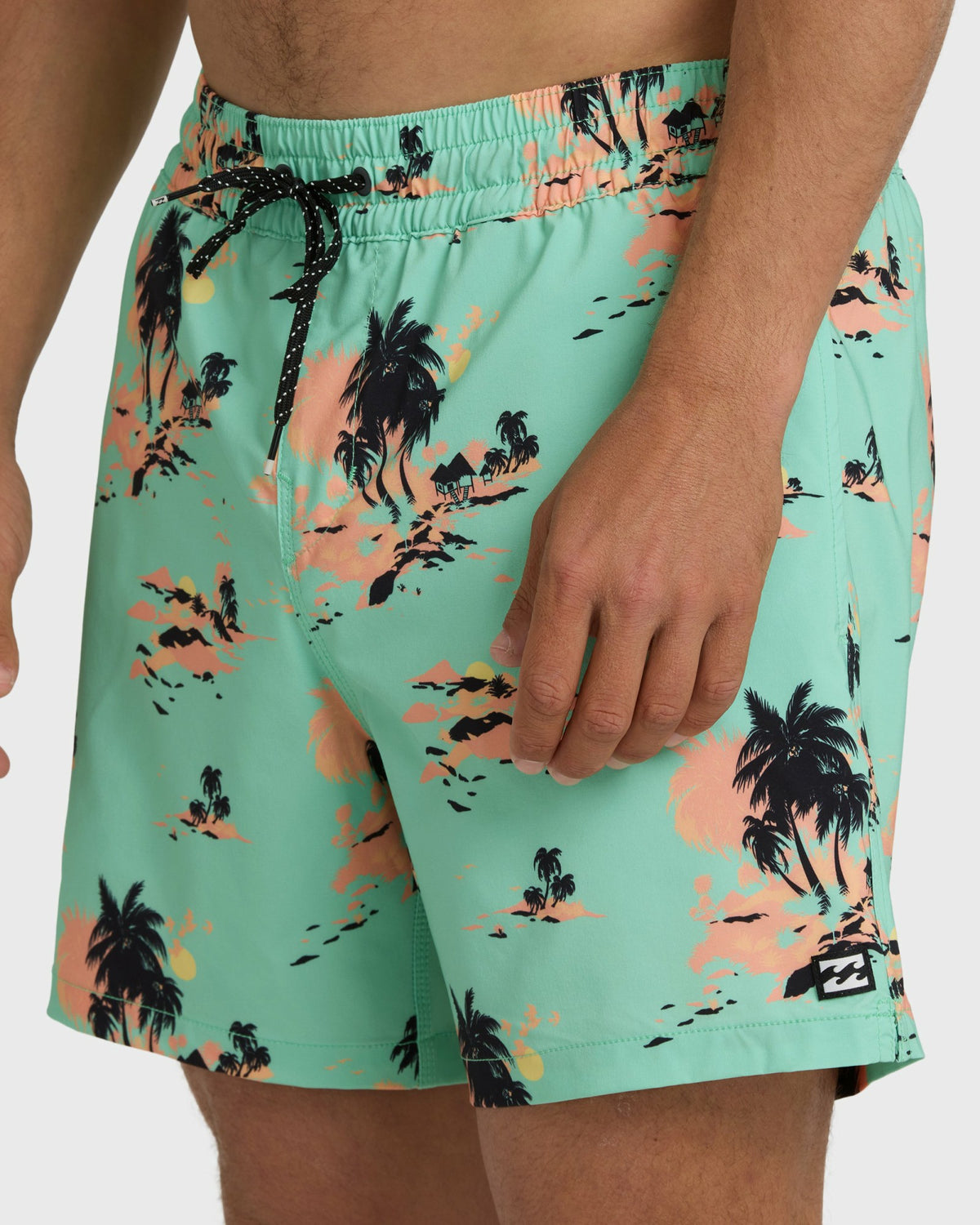 Billabong Men's Lineup Layback 16\" Trunks - Lime Green