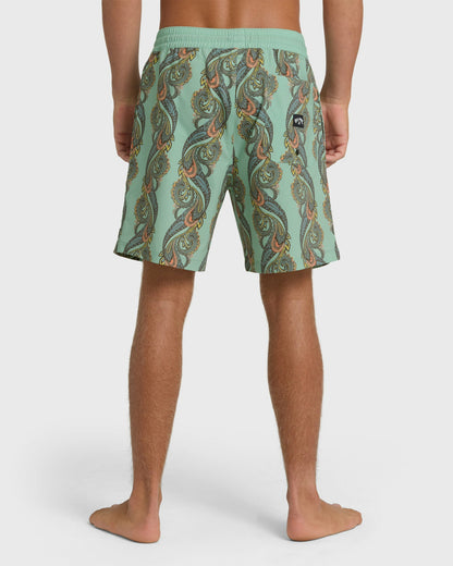 Billabong Men's Good Times Layback 16\" Trunks - Granite Green