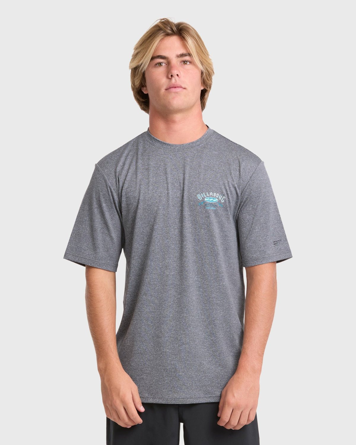 Billabong Men's Crossboards Short Sleeve Surf Tee - Light Gray Heather