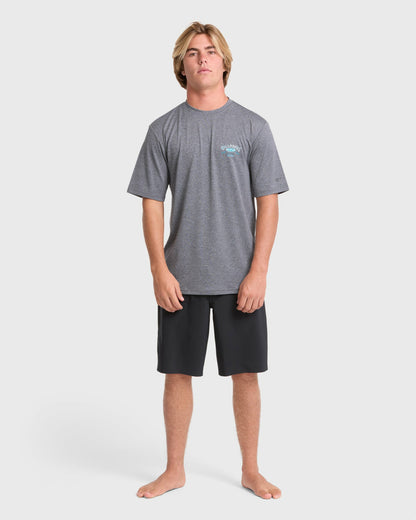 Billabong Men's Crossboards Short Sleeve Surf Tee - Light Gray Heather