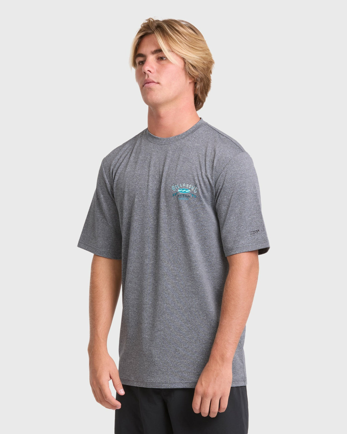 Billabong Men's Crossboards Short Sleeve Surf Tee - Light Gray Heather