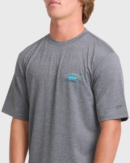 Billabong Men's Crossboards Short Sleeve Surf Tee - Light Gray Heather