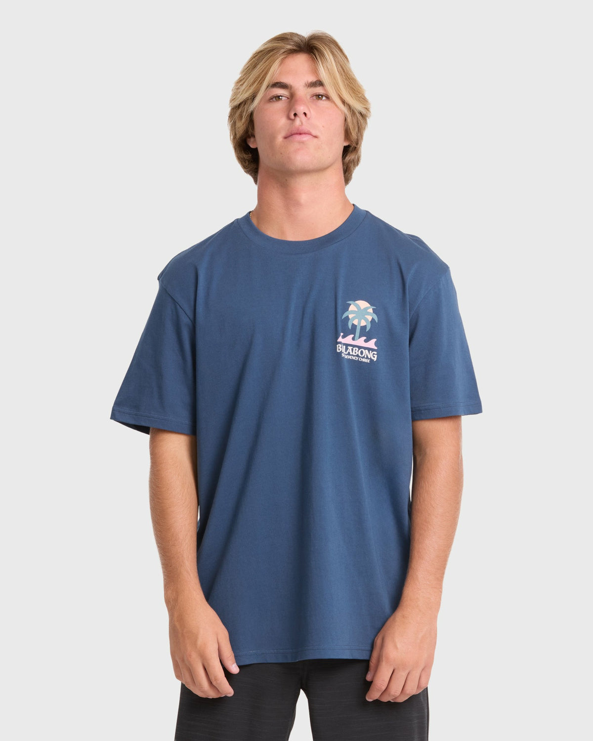 Billabong Men's Portal Premium Short Sleeve Knit T-Shirt - Dark Denim