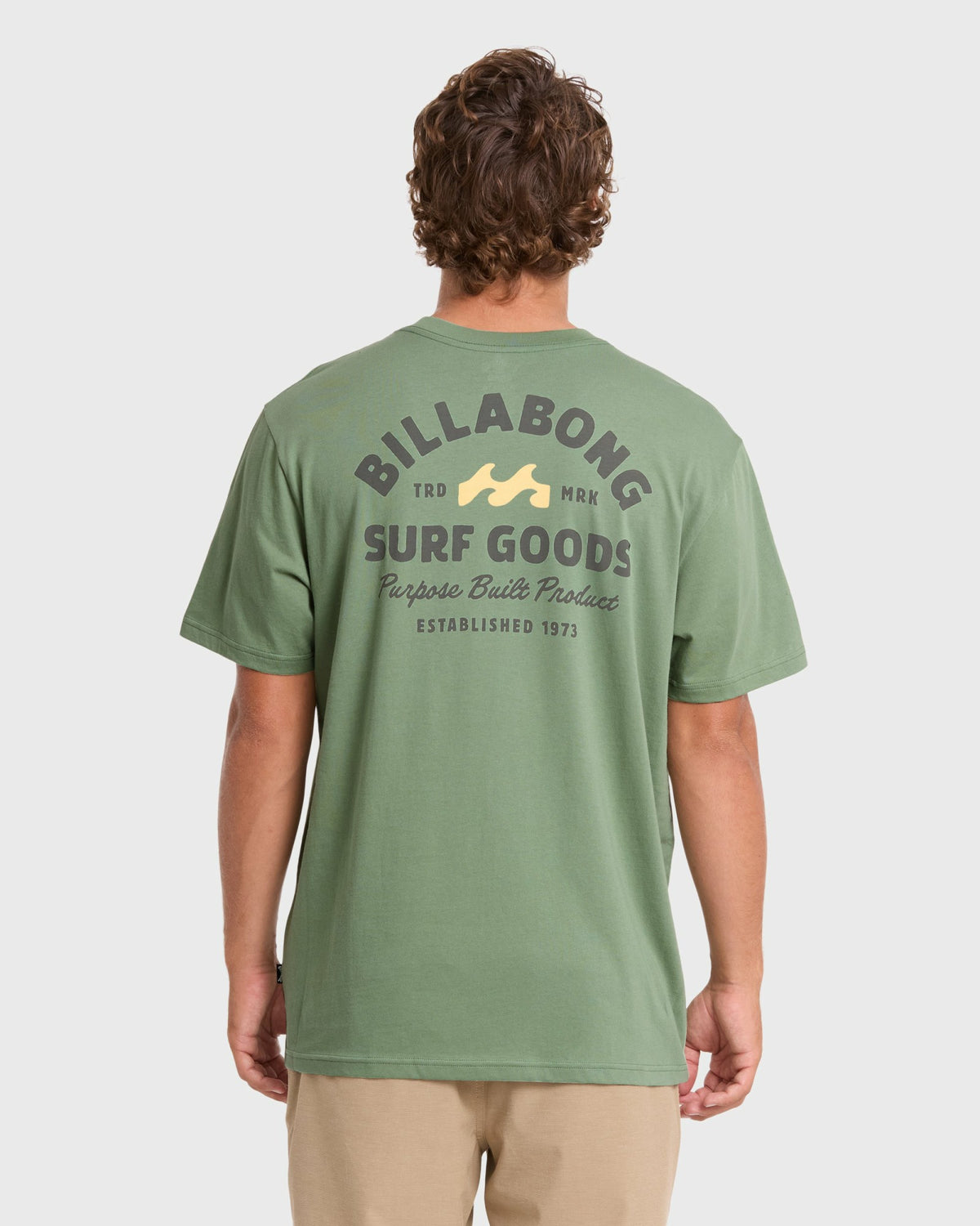 Billabong Men's Foundry Premium Short Sleeve Cotton Graphic T-Shirt - Hedge Green