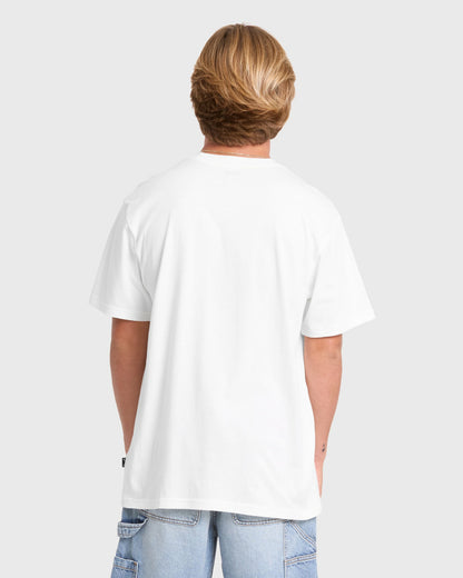 Billabong Men's Lucid Premium Short Sleeve Cotton Graphic T-Shirt - Off White