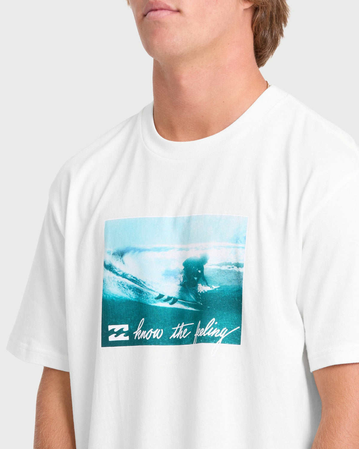 Billabong Men's Lucid Premium Short Sleeve Cotton Graphic T-Shirt - Off White