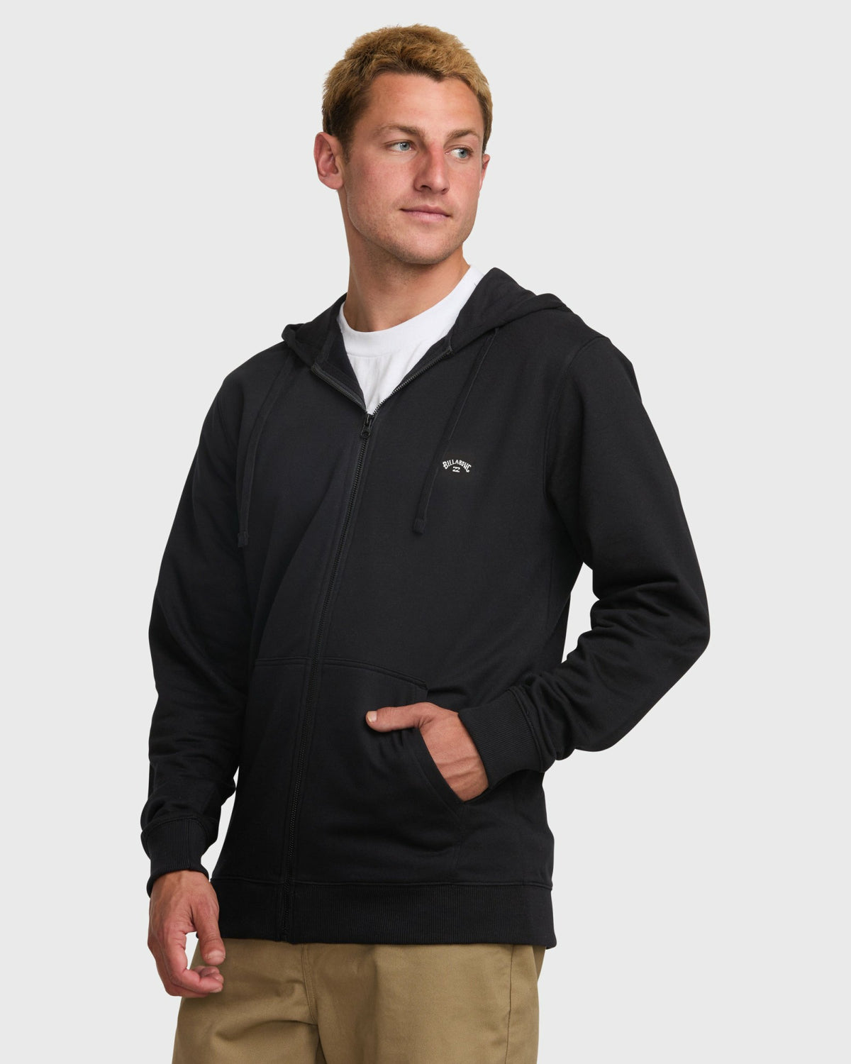 Billabong Men's All Day Zip Front Hoodie - Black