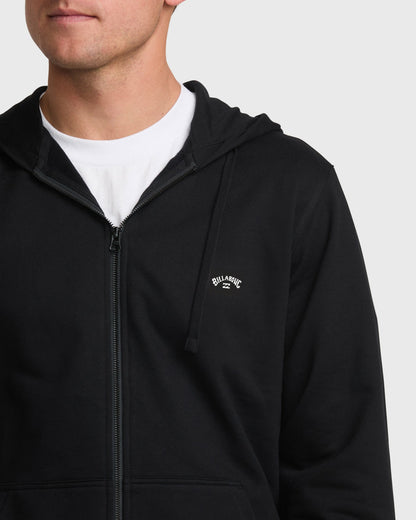 Billabong Men's All Day Zip Front Hoodie - Black
