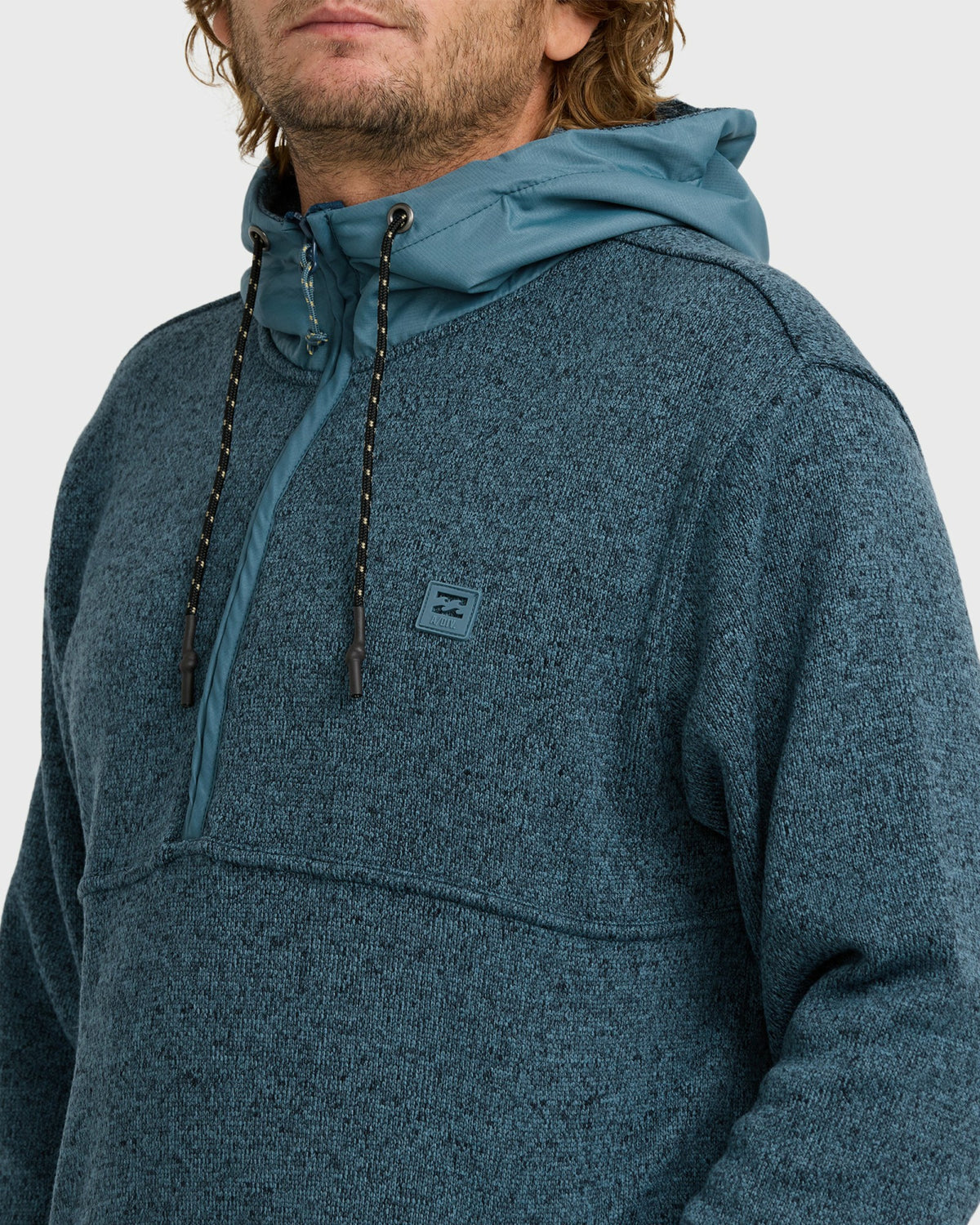 Billabong Men's A\/Div Boundary Hooded Half-Zip Pullover - Real Teal