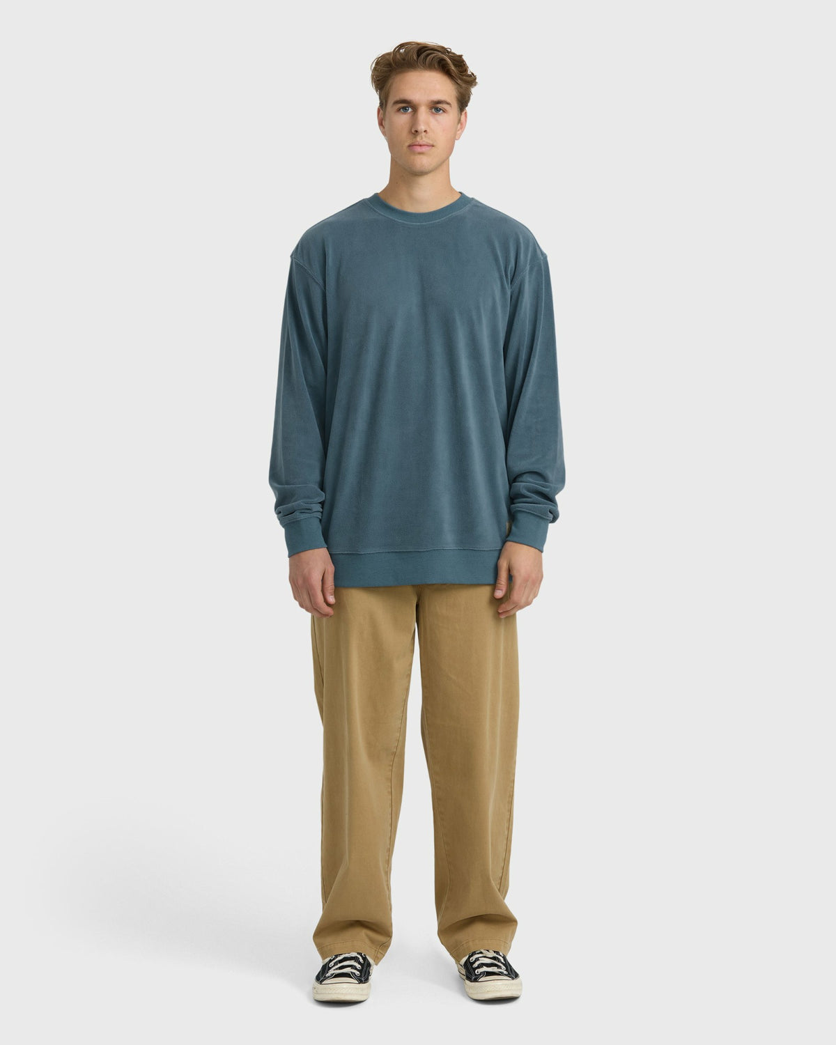Billabong Men's Torched Crewneck Sweatshirt - Real Teal