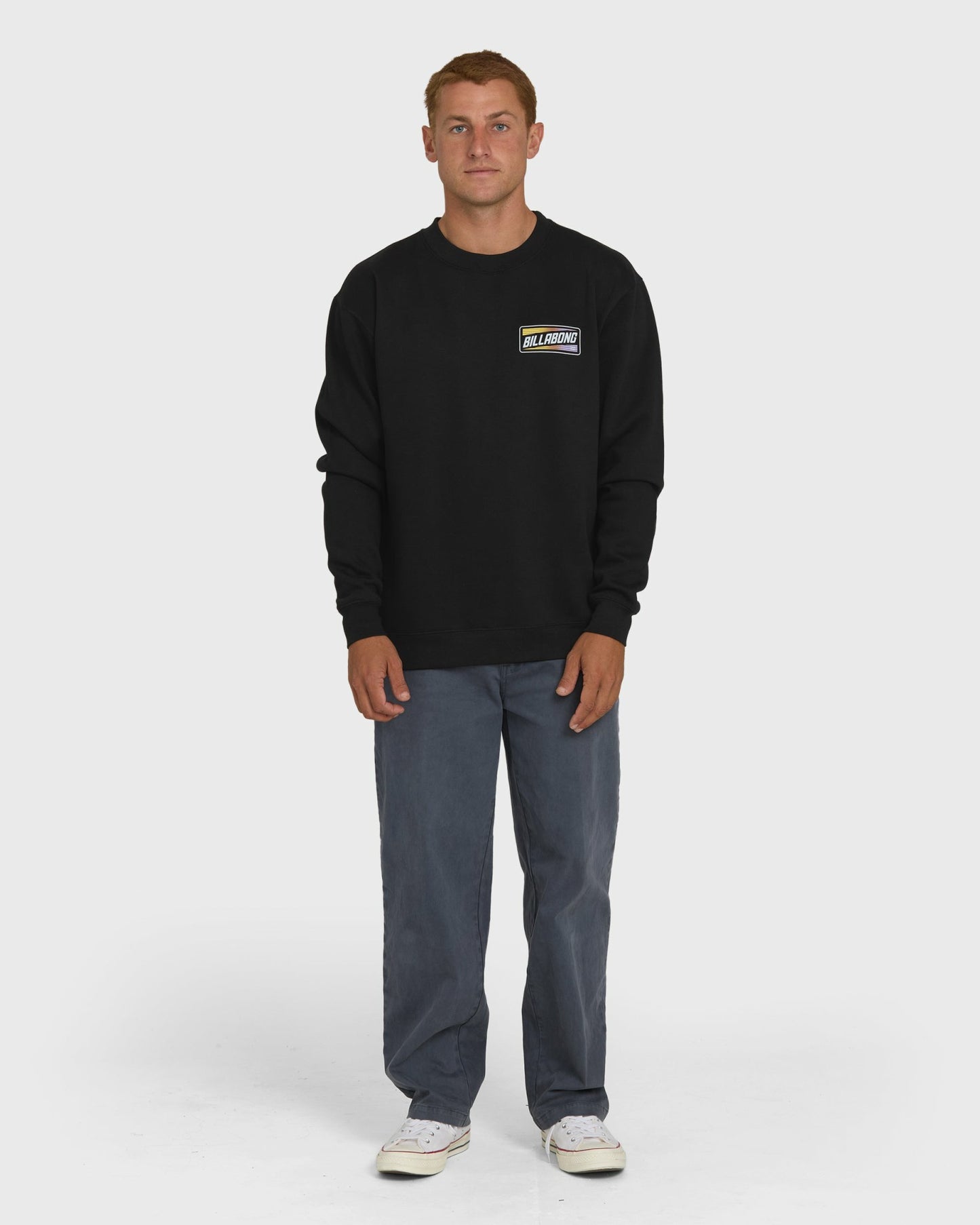 Billabong Men's Walled Crewneck Sweatshirt  - Black