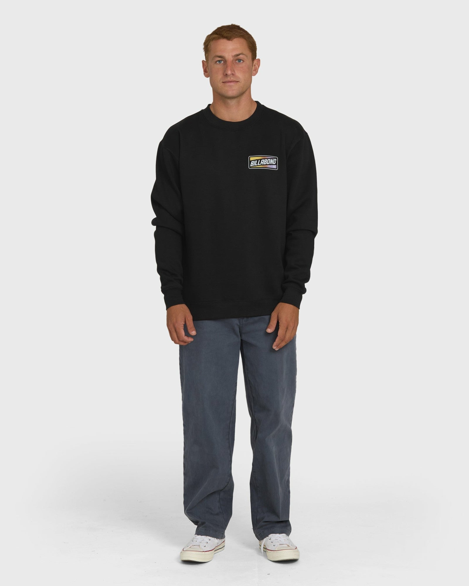 Billabong Men's Walled Crewneck Sweatshirt  - Black