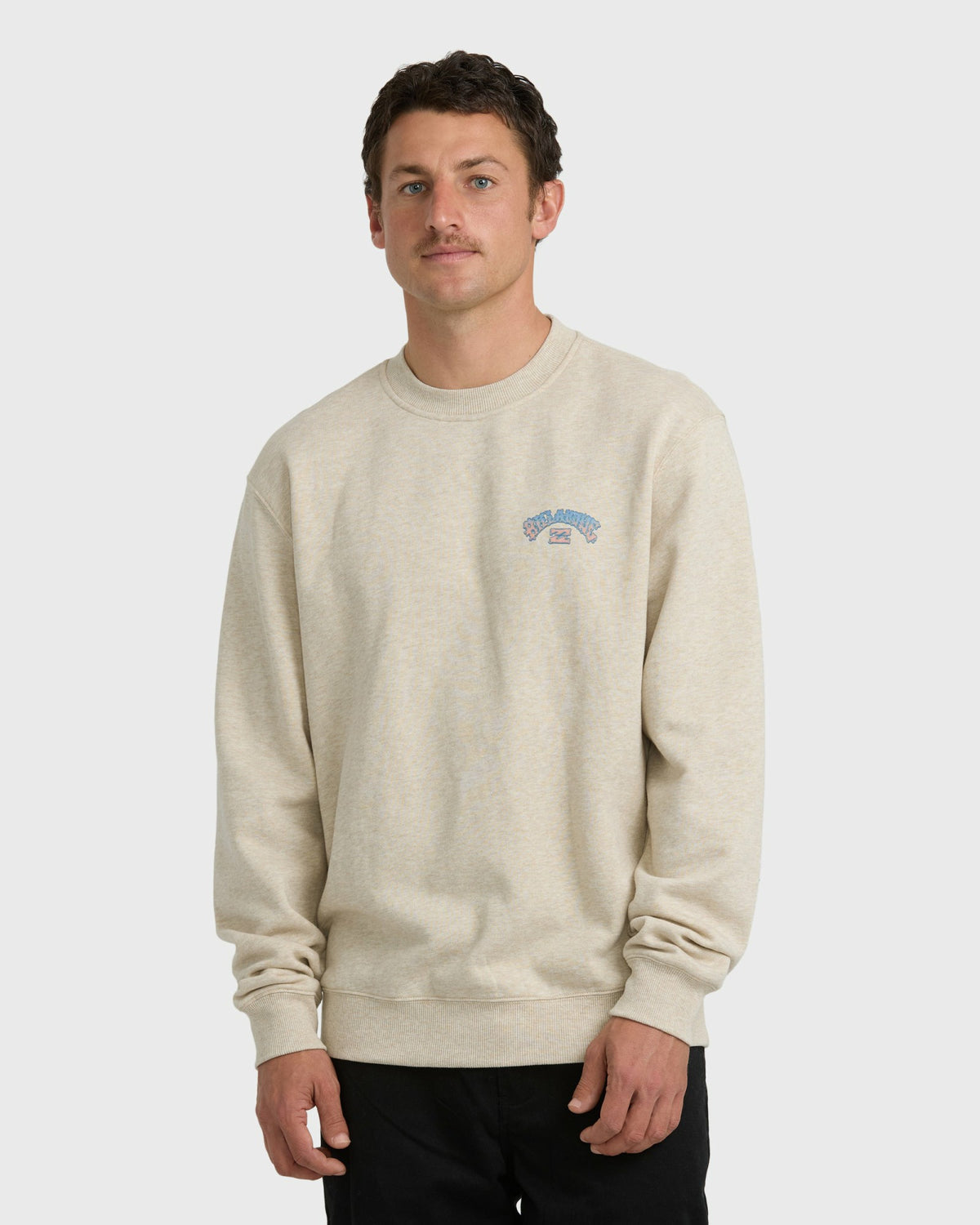 Billabong Men's Short Sands Crewneck Sweatshirt - Bone Heather