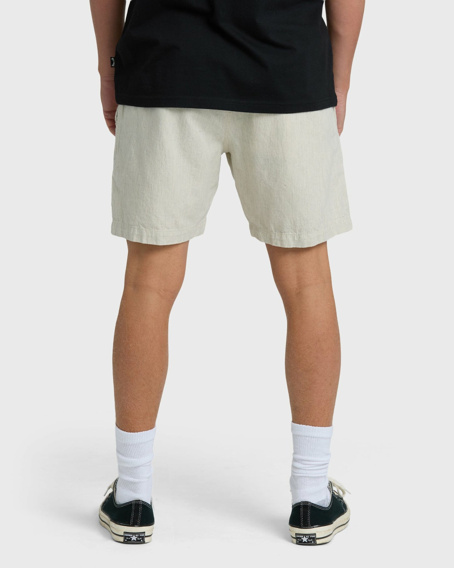 Billabong Men's Sano Linen Elastic Shorts - Chino Heather