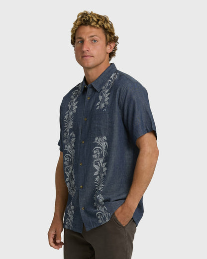 Billabong Men's Cordoba Short Sleeve Shirt - Navy